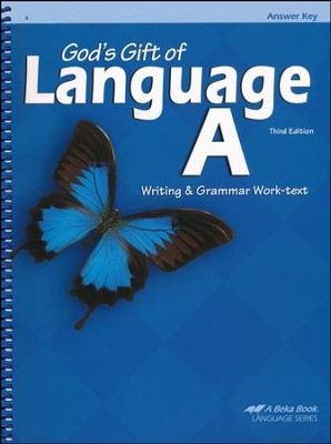 Abeka God's Gift of Language A Writing & Grammar Work-text  Answer Key  - 