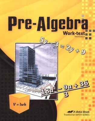 Abeka Pre-Algebra, Third Edition   - 