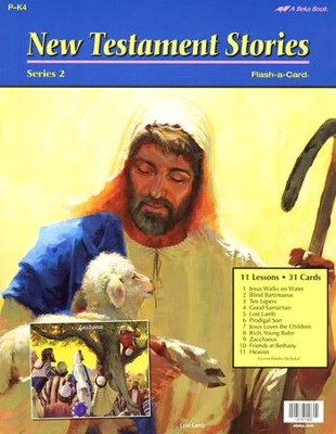 Abeka Preschool New Testament Stories Series 2 Flash-a-Card  Set  - 