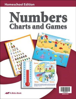 Abeka K4-K5 Homeschool Numbers Charts and Games    - 