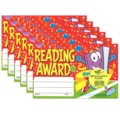 Awards Reading Award Finish Line 6 Pk  - 
