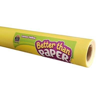 Better Than Paper &#174 Bulletin Board Roll, 4&#034 x 12&#034, Lemon Yellow, Pack of 4  - 