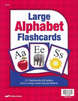 Abeka Large ABC Flashcards   - 