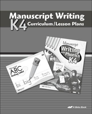 Abeka K4 Manuscript Lesson Plans   - 