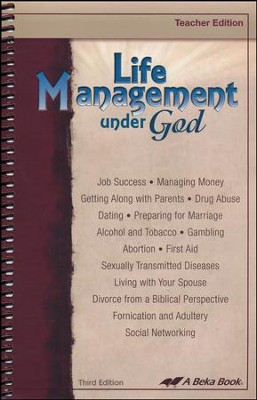 Abeka Life Management under God Teacher Edition   - 