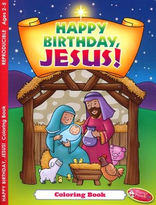 Happy Birthday, Jesus! Coloring & Activity Book--Ages 2 to 5  - 