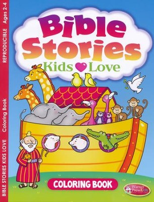Bible Stories Kids Love Coloring Book (ages 2 to 4)   - 