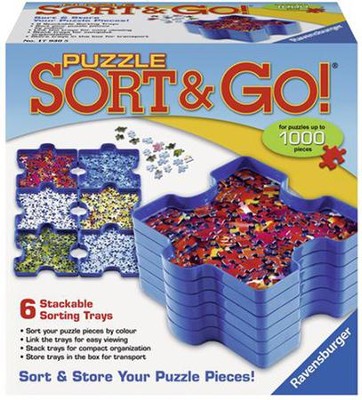 Ravensburger Puzzle Sort & Go Stackable Sorting Trays