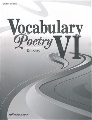 Abeka Vocabulary & Poetry VI Quizzes  - 
