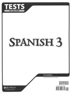 BJU Press Spanish 3 Tests  - 