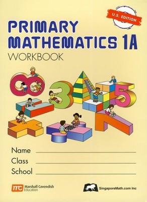 Singapore Math: Primary Math Workbook 1A US Edition   - 