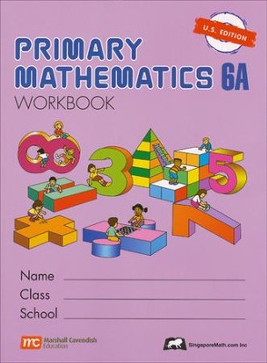 Singapore Math: Primary Math Workbook 6A US Edition   - 
