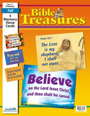 Bible Treasures Primary (Grades 1-2) Memory Verse  Visuals  - 