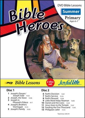 Bible Heroes Primary (Grades 1-2) Bible Lesson DVD   - 