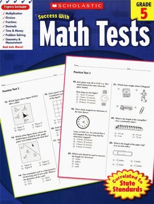 Scholastic Success with Math Tests, Grade 5: 9780545200646