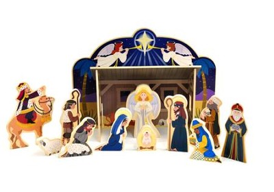 Melissa & Doug Wooden Nativity Set   - 
