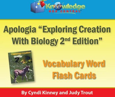 Apologia Exploring Creation With Biology Vocabulary Word Flash Cards (2nd Edition) - PDF Download  [Download] -     By: Cyndi Kinney, Judy Trout
