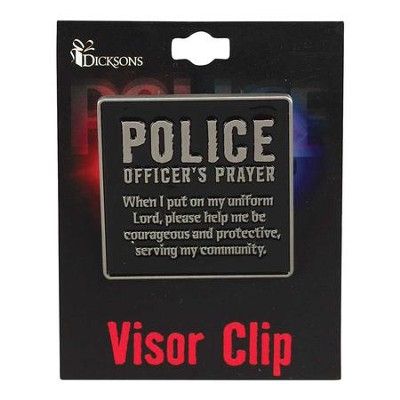 Police Officer's Prayer Visor Clip  - 