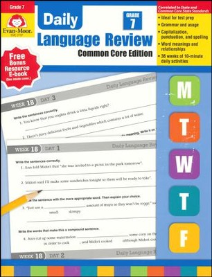 Daily Language Review Grade 7 (Revised Edition): 9781608236565 ...