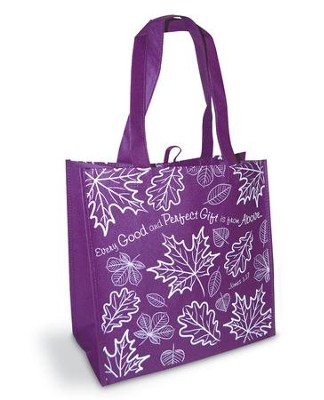 Every Good and Perfect Gift Eco Tote Bag, Purple  - 