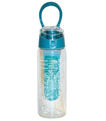 A Woman, Infuser Water Bottle, Aqua  - 