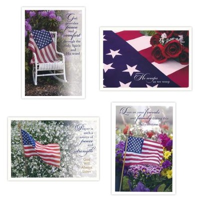 Patriotic Sympathy, Peace and Strength, Boxed cards (KJV)  - 