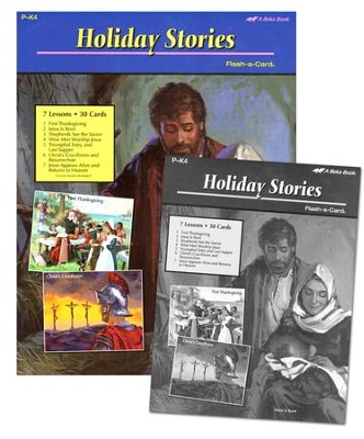 Abeka Preschool Holiday Stories Flash-a-Card Set   - 
