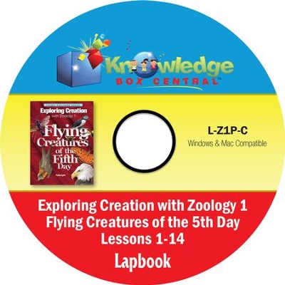 Apologia Exploring Creation with Zoology 1: Flying Creatures of the 5th Day Lapbook Package (Lessons 1-14) PDF CD-ROM   - 