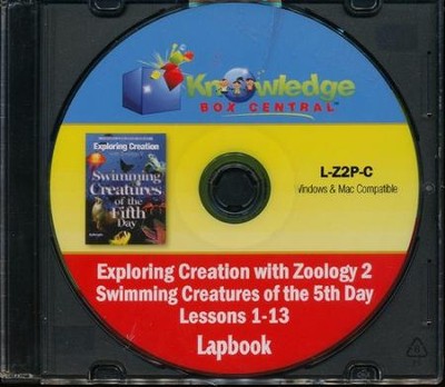 Apologia Exploring Creation with Zoology 2: Swimming Creatures of the 5th Day Lapbook Package (Lessons 1-13) PDF  CD-ROM  - 