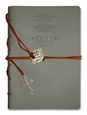 Ask Seek Knock Journal, Grey  - 