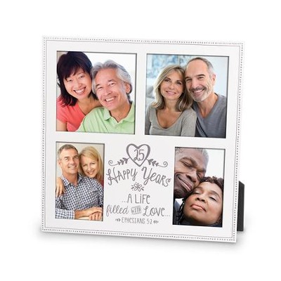 25 Happy Years Collage Photo Frame  - 