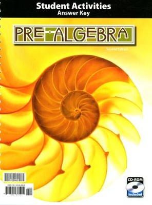 BJU Press Pre-Algebra Grade 8 Activity Manual Answer Key Second Edition  - 