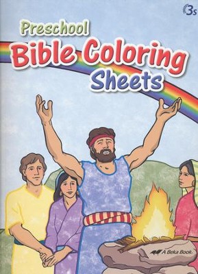 Abeka Preschool Bible Coloring Sheets   - 
