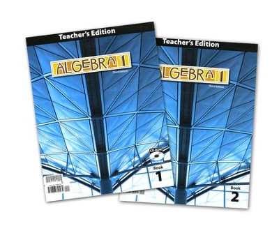 BJU Press Algebra 1 Teacher's Edition Grade 9 (3rd Edition)   - 