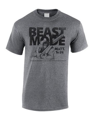 Beast Mode Shirt, Gray, Large  - 