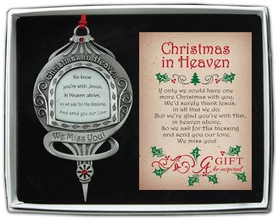 We Know You're With Jesus, Memorial Ornament - Christianbook.com