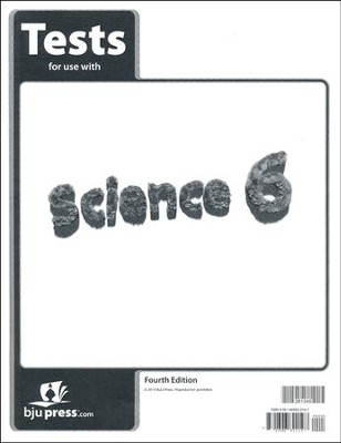 BJU Press Science 6 Tests, 4th Edition   - 