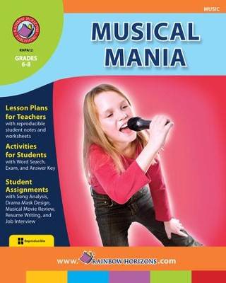 Musical Mania Gr. 6-8 - PDF Download  [Download] -     By: Jane Minshull
