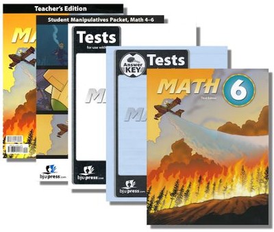 BJU Press Math Grade 6 Homeschool Kit (3rd Edition)  - 