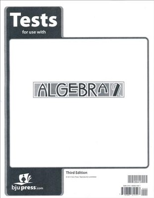 BJU Press Algebra 2 Tests (3rd Edition)  - 
