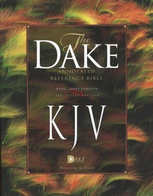 KJV Dake Annotated Reference Bible (large note edition) -  hardcover  -     By: Finis J. Dake
