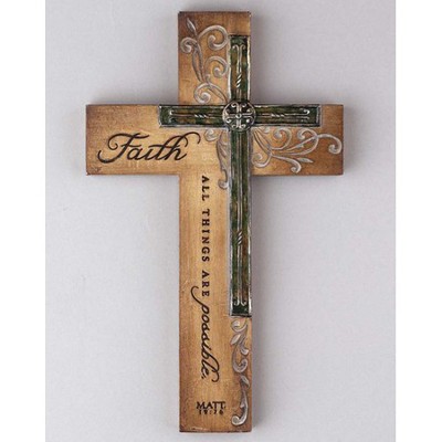 Faith, All Things Are Possible Wall Cross  - 