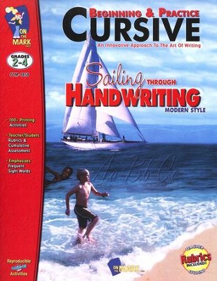 Beginning & Practice Cursive: Sailing Through Handwriting, Modern Style  - 