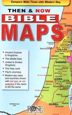 Then & Now Bible Maps, Pamphlet   - 