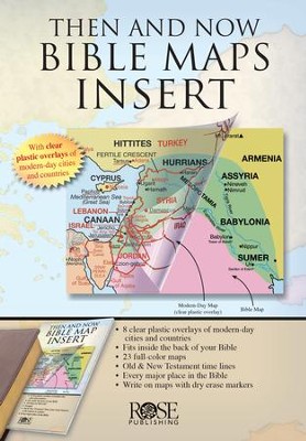 Then and Now Bible Maps Insert   - 