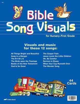 Bible Song Visuals Cards for Nursery-First Grade   - 