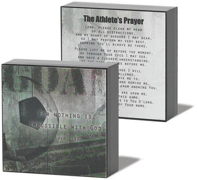 Athlete Prayer Soccer Plaque  - 