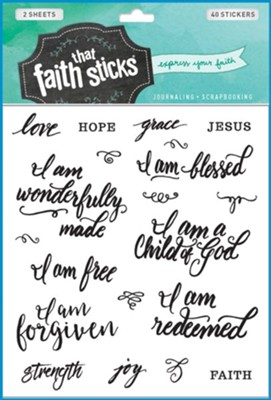 Who I Am in Christ: Faith That Sticks--Stickers   - 