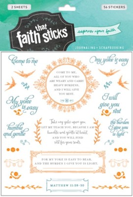 Faith That Sticks: Stickers Matthew 11:28-30   - 