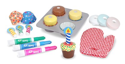 Bake and Decorate Cupcake Play Food Set  - 